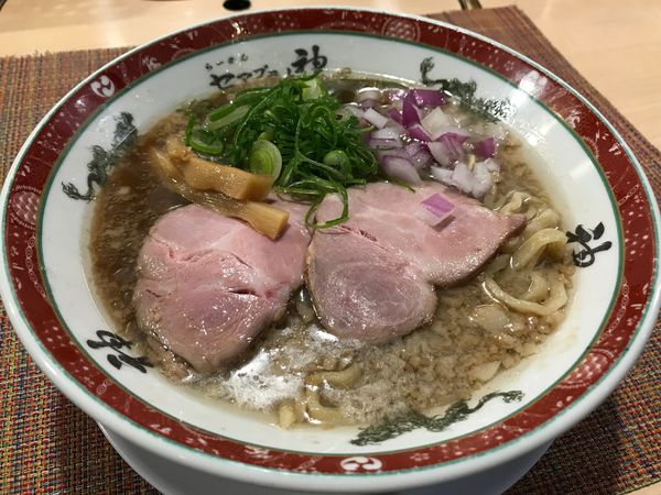 「背脂煮干そば　800円」@らーめん セアブラノ神 壬生本店の写真