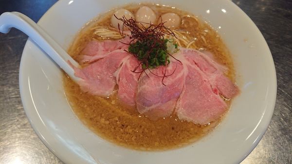 「濃厚帆立たっぷり味噌ら～めんSP自家製ぽん酢の浅利バター」@さんじの写真