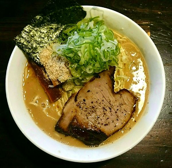 「しおらーめん＋海老に変更＋どろどろに変更＋ねぎ」@らーめん こてつの写真