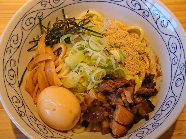 「油そば ¥750+味玉(サービス)=¥750」@麺屋 必道の写真