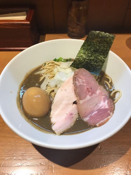 「味玉濃厚蕎麦＋和え玉」@亀戸煮干中華蕎麦 つきひの写真
