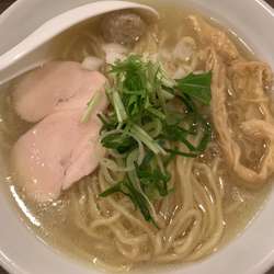 鶏そば(白)大盛り