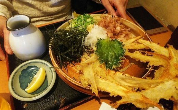 「ごぼう天おろしぶっかけ（温）780円」@大地のうどん 博多駅ちかてんの写真