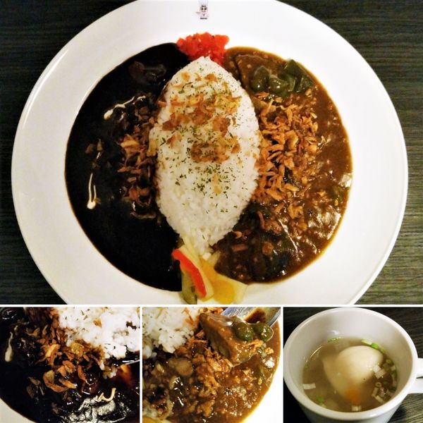 「二色カレー　900円」@KAEDE  CAFEの写真