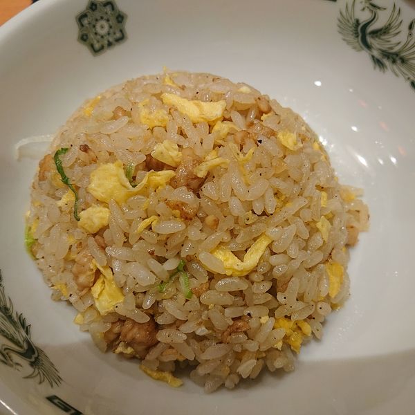 「チゲ味噌チャーハンセット880円、餃子3ヶ130円他」@日高屋 西船橋南口店の写真