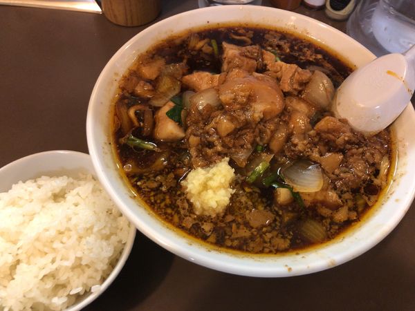 「スタ満ソバ + 小ライス」@元祖スタミナ満点らーめん すず鬼の写真