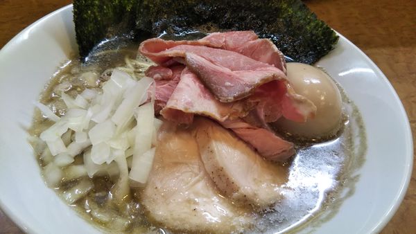 「特製純煮干しそば＋和え玉」@中華そば 児ノ木の写真