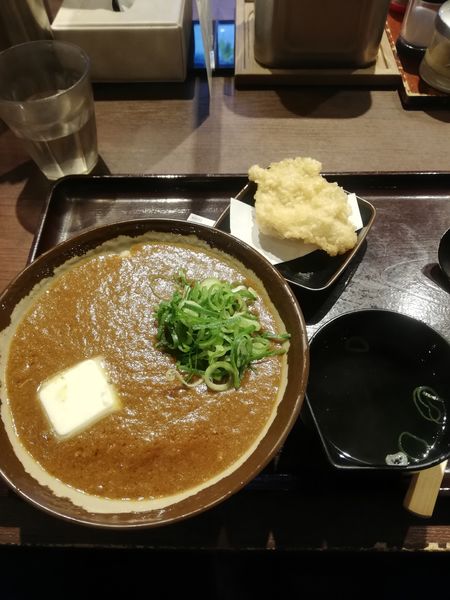 「カレーうどん　720円　とり天120円」@香川 一福 神田本店の写真