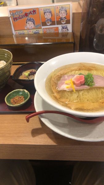 「鯛塩そば＋鯛茶漬け1250円」@鯛塩そば 灯花 本店の写真