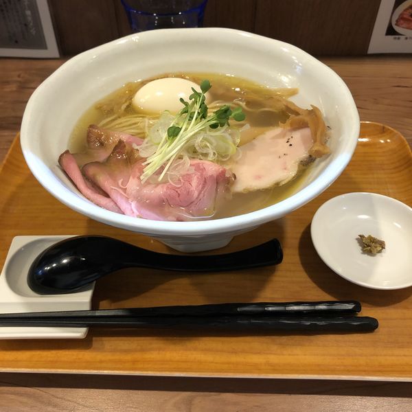 「特製塩と貝のラーメン」@ラーメン 健やかの写真