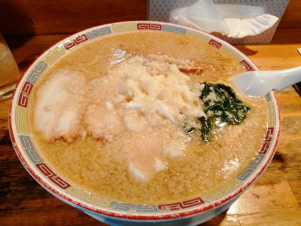 「中華そば　大盛り　中脂」@大むら食堂の写真