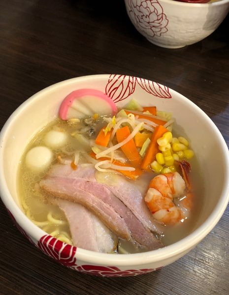 「限定・貝出汁鶏白湯 海鮮ちゃんぽん風」@麺処 あす花の写真