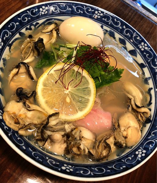 「牡蠣そば(特製)」@寿製麺よしかわ 保谷店の写真