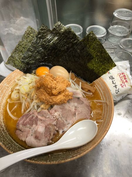 「鮟肝とカキ出汁の味噌スペシャルラーメン」@覆麺 智の写真