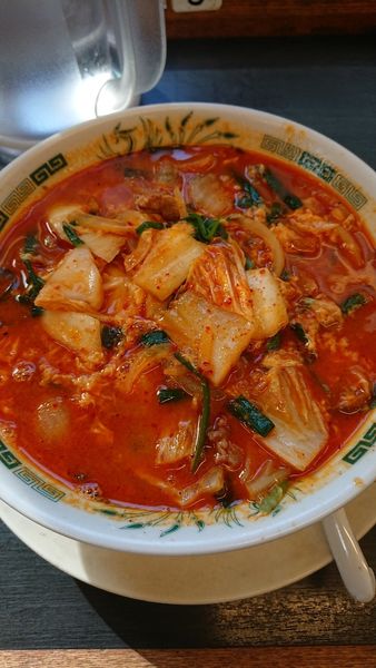 「チゲ味噌ラーメン」@日高屋 人形町店の写真