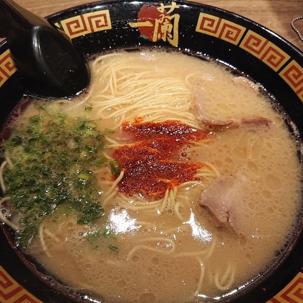 「天然とんこつら～めん890円」@一蘭 前橋インター店の写真