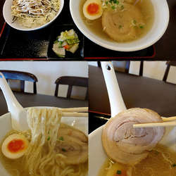 『ゆず塩+鮪ご飯セット(￥650+150)』…