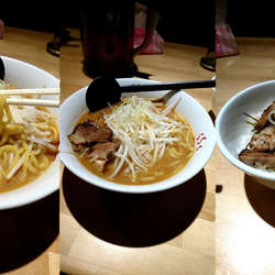 『みそらーめん+肉めし(￥780+350)』…