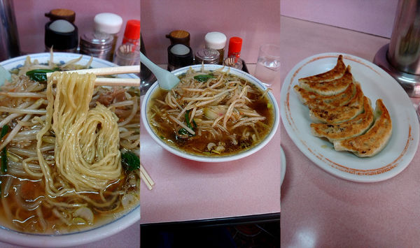 「「モヤシそば+ギョウザ(￥730+420)」...」@柳屋の写真