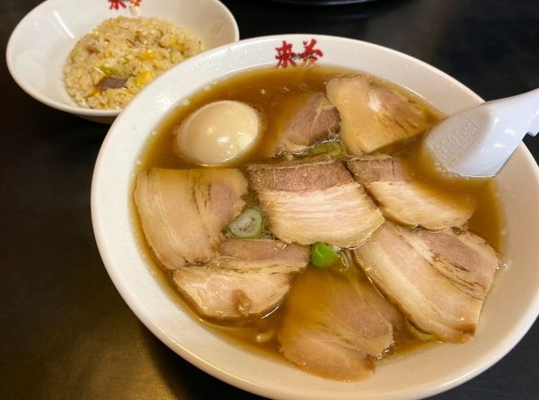 「ごっつぉ〜セット」@喜多方ラーメン 来夢 喜多方本店の写真