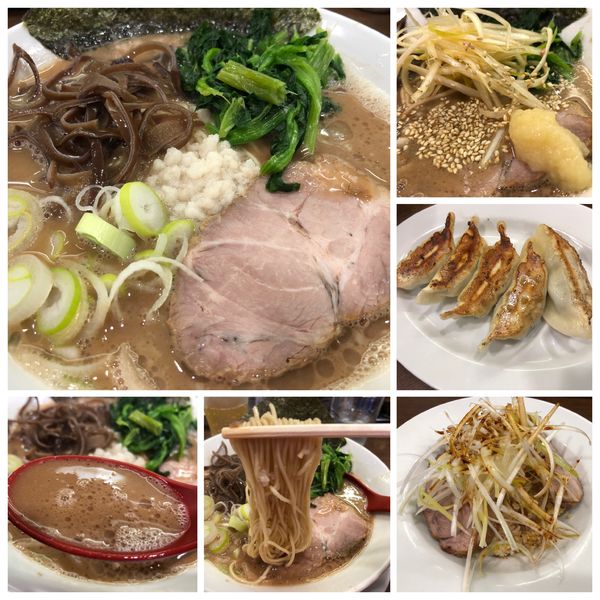 「ラーメン 780円細麺 餃子350円炒飯ボンバー750円」@うまいヨ ゆうちゃんラーメンの写真