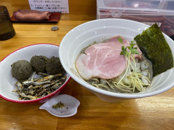 「ヤバニボ＋煮干し愛3❗️からの煮干」@めんや天夢の写真