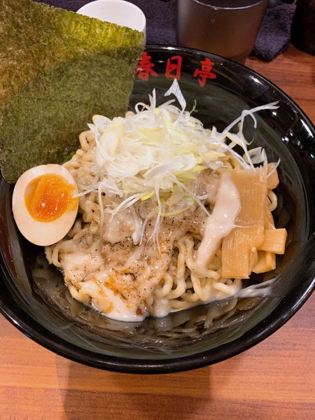 「鳥豚油そば」@油そば専門店 春日亭 池袋本店の写真