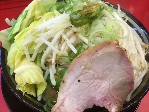 「野菜ラーメン750円(麺硬め味薄め油普通)」@柏 王道家の写真