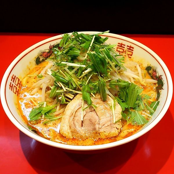 「スパ辛ラーメン(2辛 麺少なめ)」@ラーメン 風らいぼうの写真