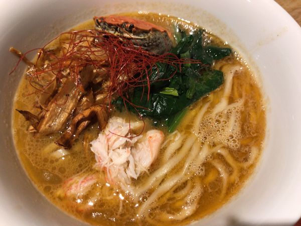 「限定100食・蟹そばと蟹の炊き込みご飯1000円」@ラーメンブタヒロの写真