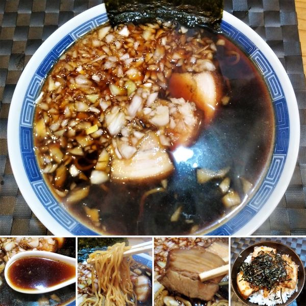 「ラーメン＋叉焼丼(中)＝950円」@麺酒盗ざい八の写真