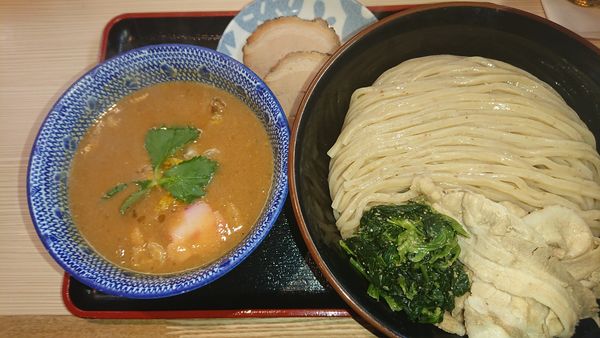 「[限定]柚子味噌つけ麺(900円)+関脇(200円)」@らー麺土俵 鶴嶺峰の写真