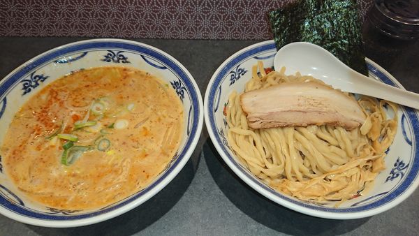 「辛味噌つけ麺(1100円)大盛無料」@つけ麺や 武双の写真