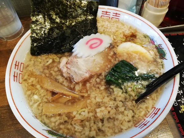 「中華そば＋背あぶら」@麺食道 孝作の写真