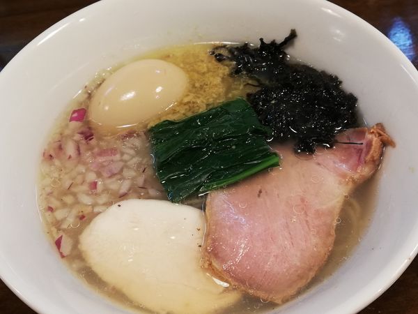 「貝節潮そば」@CLAM＆BONITO貝節麺RAIKの写真