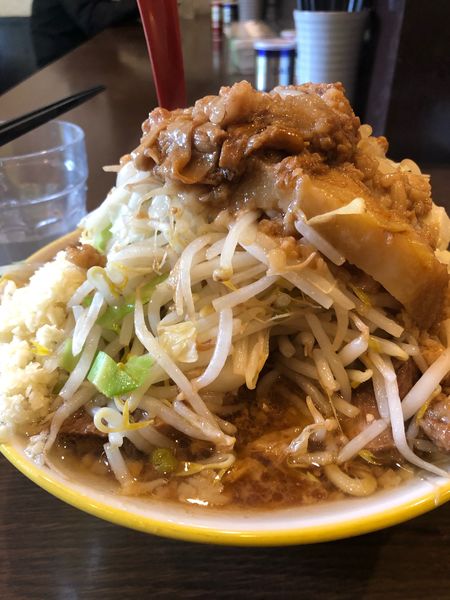 「並ラーメン　全マシマシ」@ラーメン イエロー 御徒町店の写真