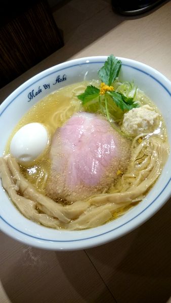 「すりおろした柚子の塩らーめん   800円」@中華蕎麦 あお木 secondの写真