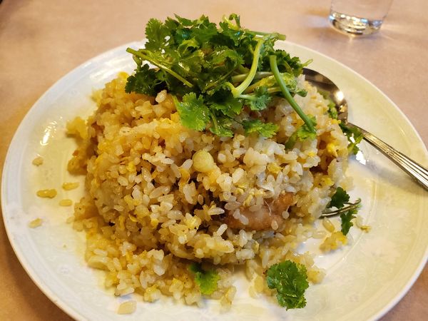 「香菜魚炒飯」@中国料理 永福楼の写真