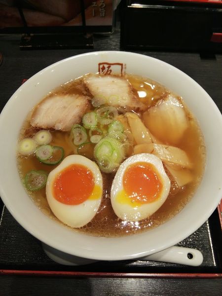 「喜多方ラーメン味玉（￥680+120）」@喜多方ラーメン坂内 大手町フィナンシャルシティ店の写真