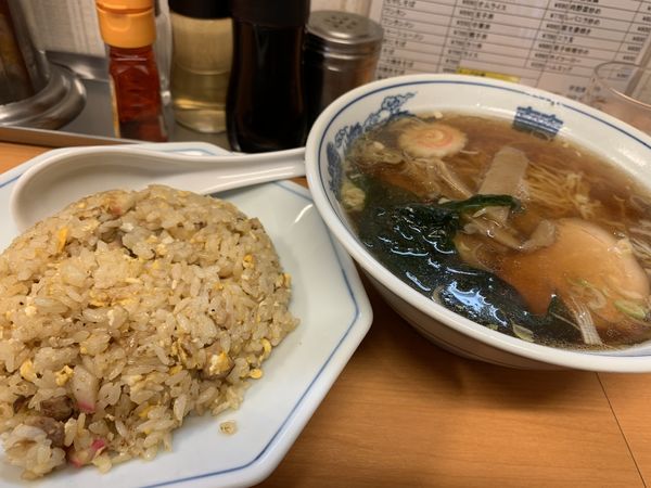 「半チャーハン・ラーメン」@平和軒の写真
