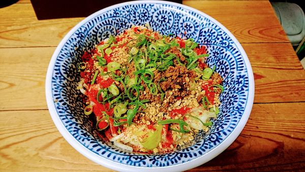 「汁なし担々麺(並)+辛しびれ」@自家製麺 てんかの写真
