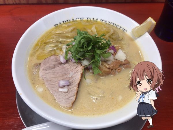 「牡蠣ソースと鶏モモの豆乳らーめん」@BARRACK D.M竹末の写真