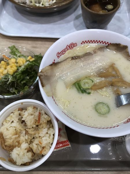 「濃い味、五目御飯セット」@スガキヤ 名古屋港JETTY店の写真