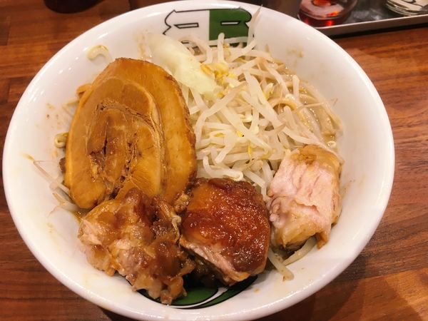 「雷そば(150g)＋トロ豚」@雷 北松戸本店の写真