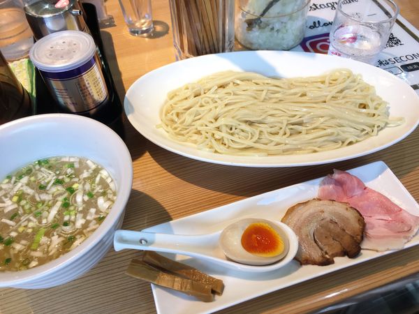 「貝だしつけ麺 塩 並」@貝だしラーメン 黒船SECONDの写真