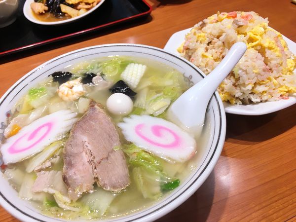 「五目らーめん＋チャーハン」@西苑飯店の写真