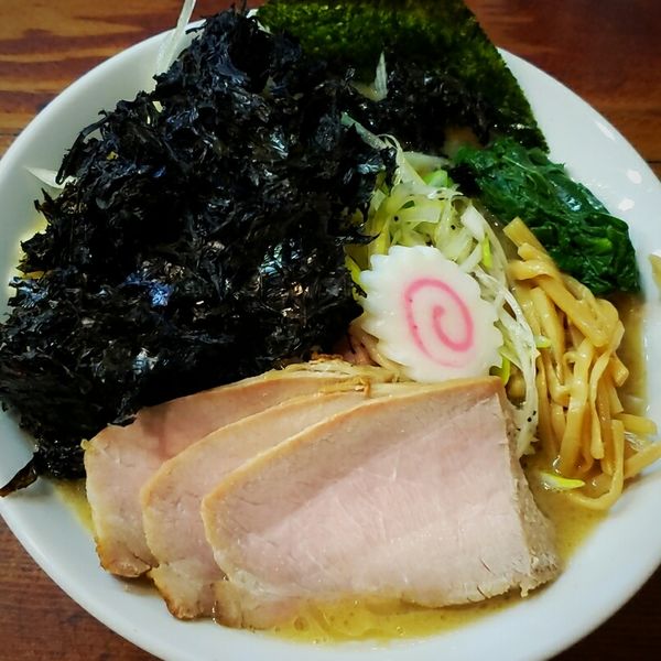 「ネギラーメン ８５０円＋バラ海苔 １５０円」@良温(Ra-on)の写真