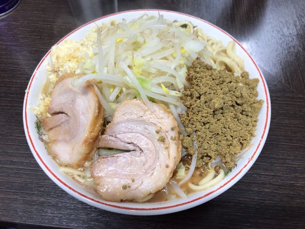 「小ラーメン(ニンニク)+カレーちゃん 800円」@ラーメン二郎 川越店の写真