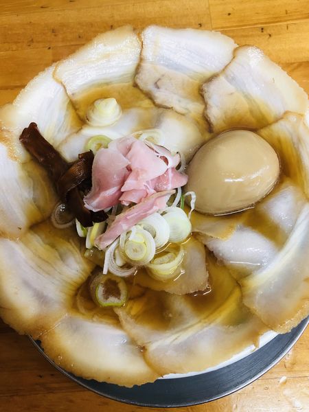 「バラそば(並) (トッピング　完熟煮玉子)950円」@中華そば ひらこ屋の写真