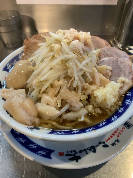 「小　ブタ　卵」@ラーメン大 下高井戸店の写真